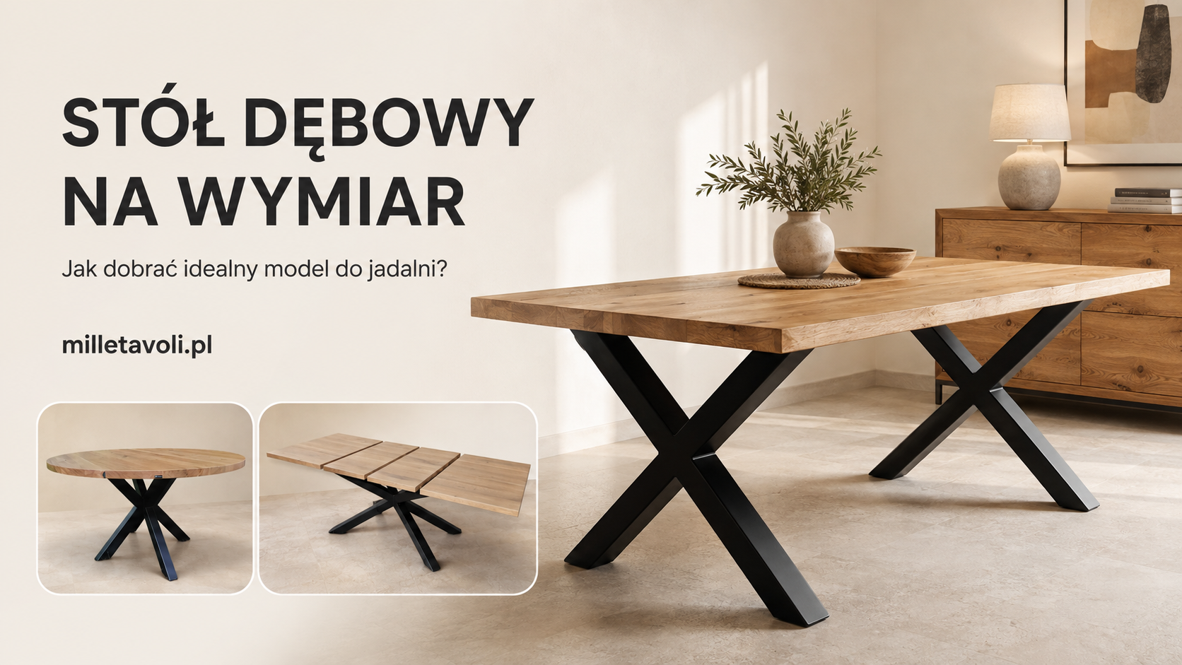 Stół dębowy na wymiar